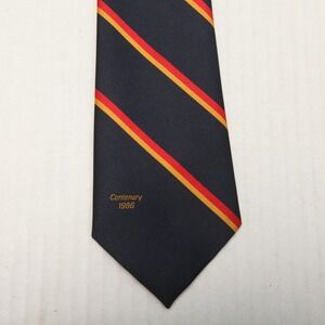 Vintage Austico Tie Mens One Size Blue Striped Centenary 1986 Necktie Australia